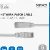 Nätverkskabel Deltaco U/UTP Cat 6, vit, 3m, LSZH