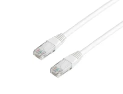 Nätverkskabel Deltaco U/UTP Cat 6, LSZH, vit, 0,5m