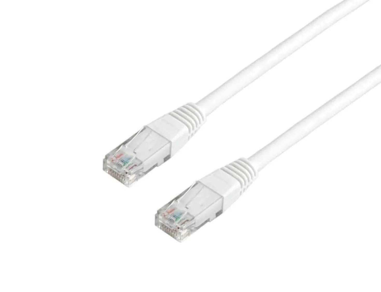 Nätverkskabel Deltaco U/UTP Cat 6, LSZH, vit, 0,5m