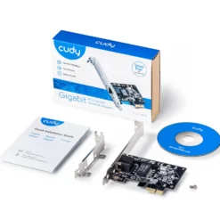 Nätverkskort CUDY PE10 PCIe Gigabit, 1-port, low-profile