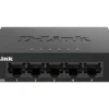 Nätverksswitch D-Link DGS-105GL, ohanterad, 5-port Gigabit, metallhölje