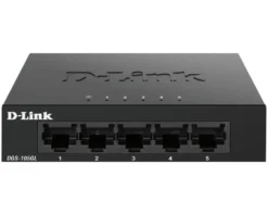 Nätverksswitch D-Link DGS-105GL, ohanterad, 5-port Gigabit, metallhölje