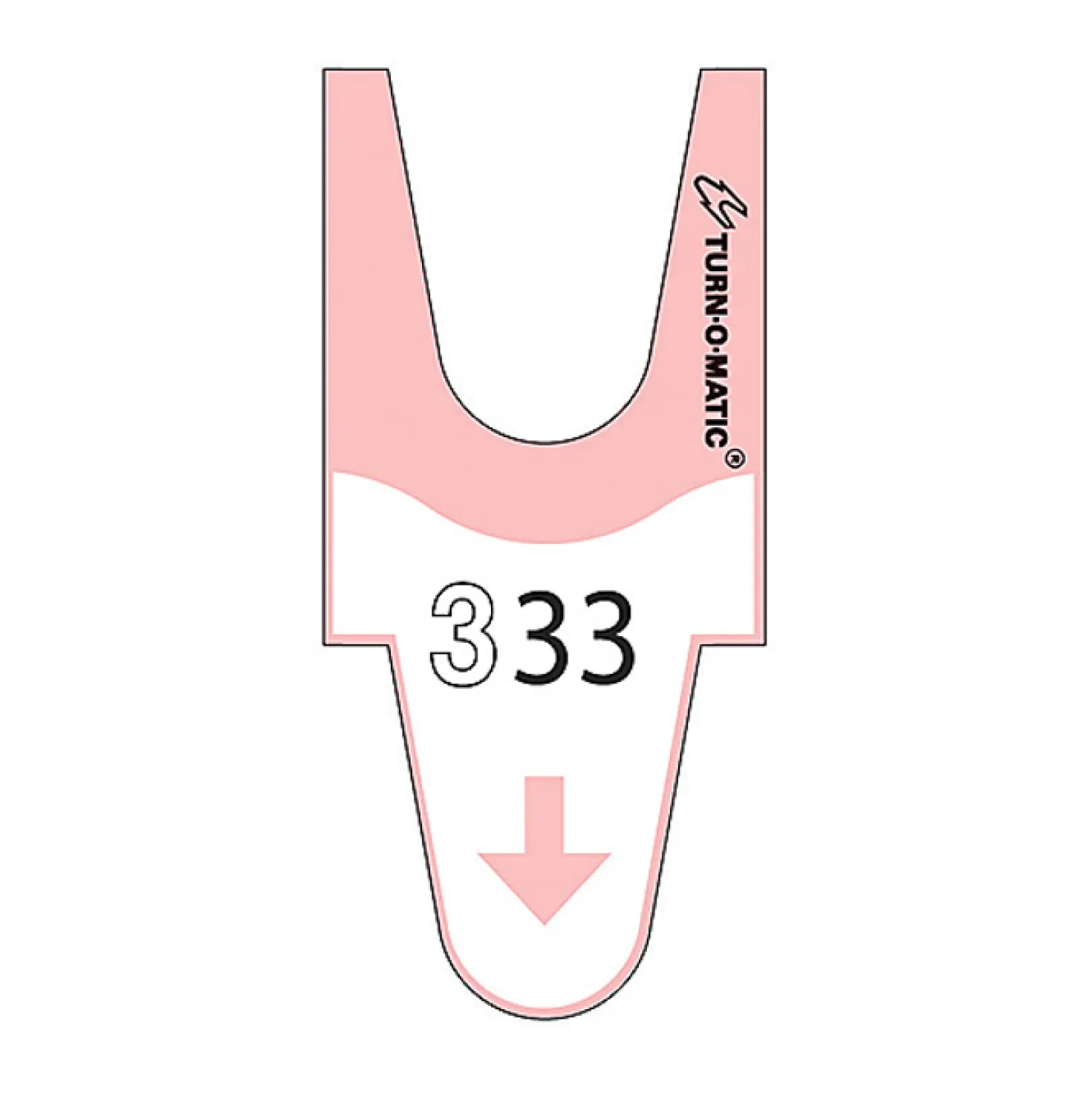 Nummerlappar Turn-O-Matic Mod T90, rosa