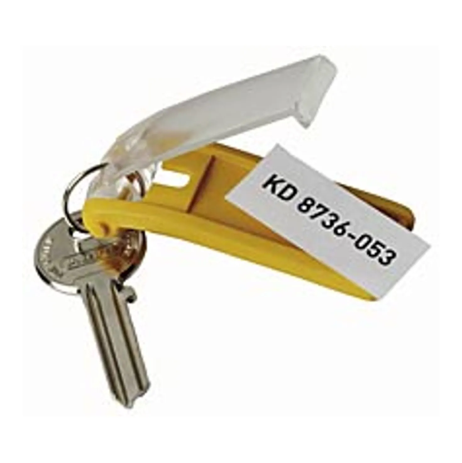 Nyckelbricka Durable Key Clip, blandade färger, 6 st