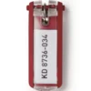 Nyckelbricka Durable Key Clip, röd, 6 st