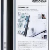 Offertmapp Durable Duraplus A4, svart, transparent framsida