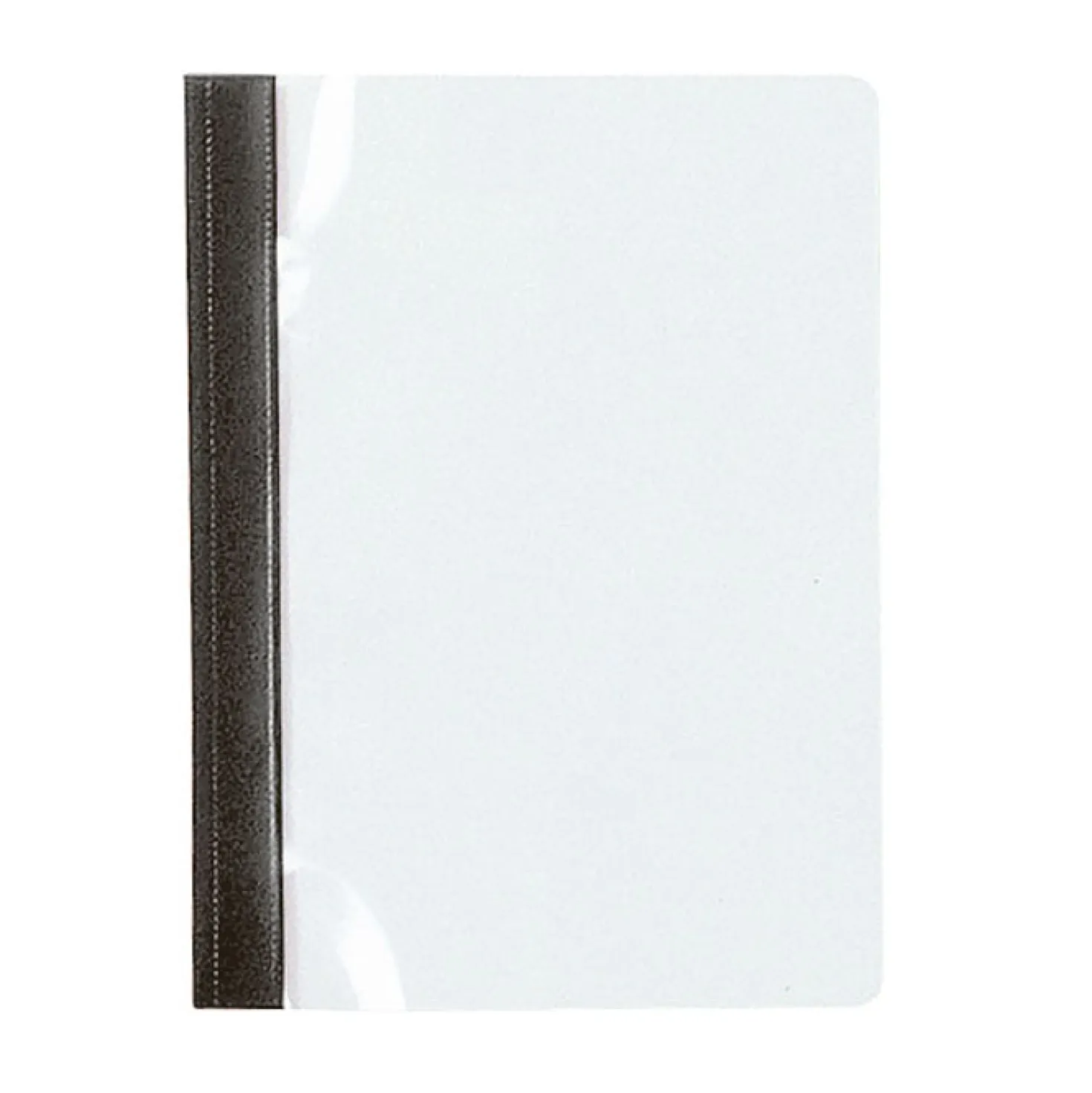 Offertmapp PP A4 svart, fastmekanism, transparent front