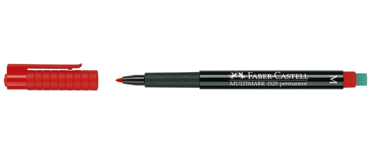 OH-penna Faber-Castell Multimark P Permanent, röd, Medium