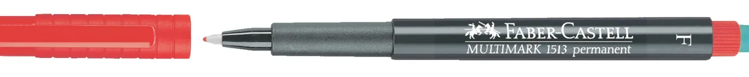 Overheadpenna Faber-Castell Multimark P F, röd, permanent