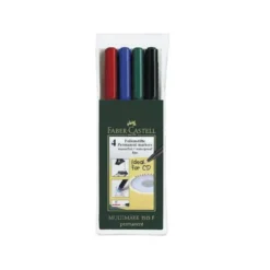 Overheadpenna Faber-Castell Multimark P Sf, permanent, 4-set