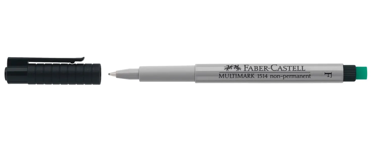 Overheadpenna Faber-Castell Multimark V F, svart, 0,6 mm