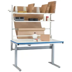 Packbord GBP Motorstativ Höjdjusterbart, 1500x800 mm, vit