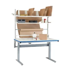 Packbord GBP Motorstativ Höjdjusterbart, 1500x800 mm, vit