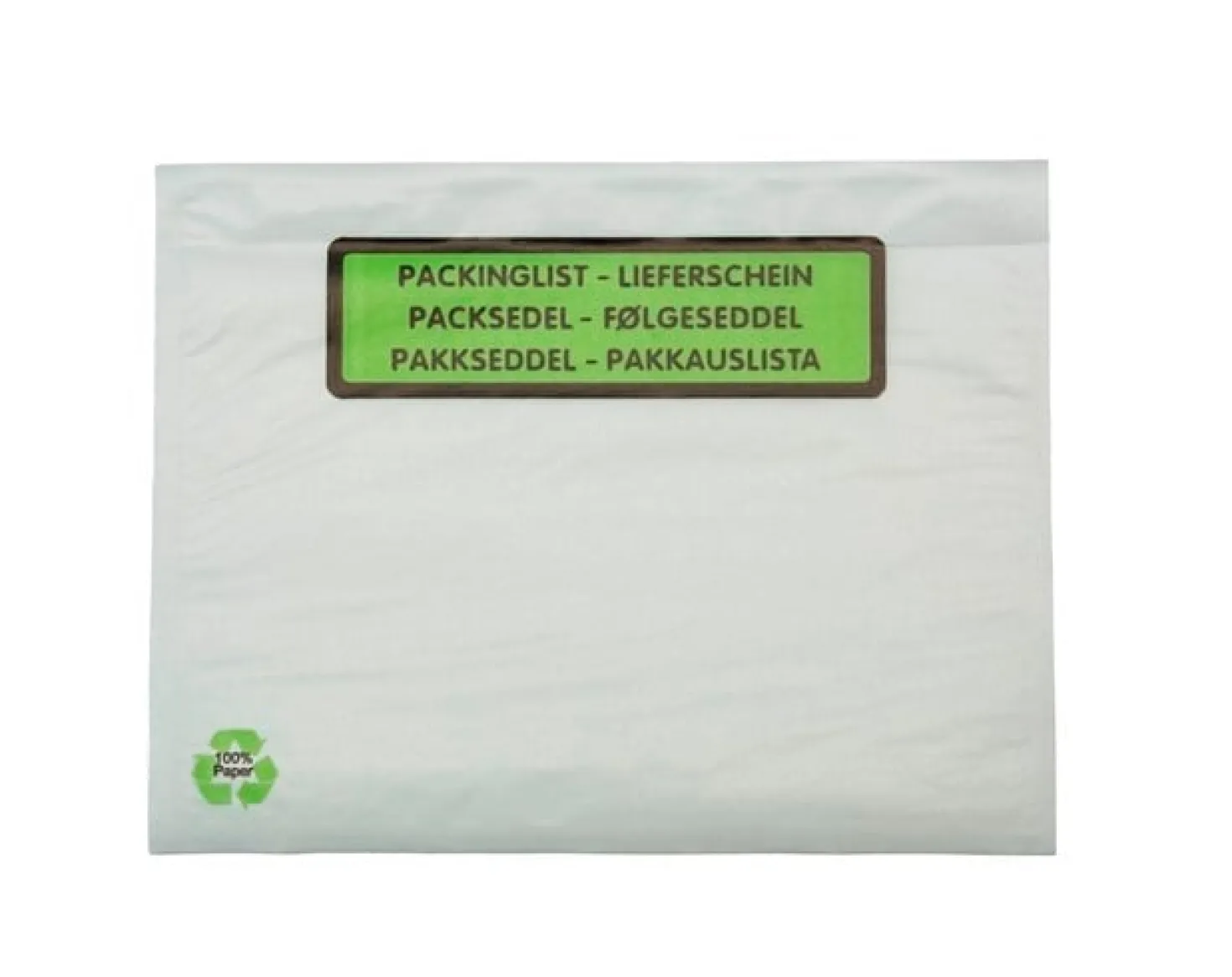 Packsedelskuvert C6 Papper med tryck, 1000 st/kartong