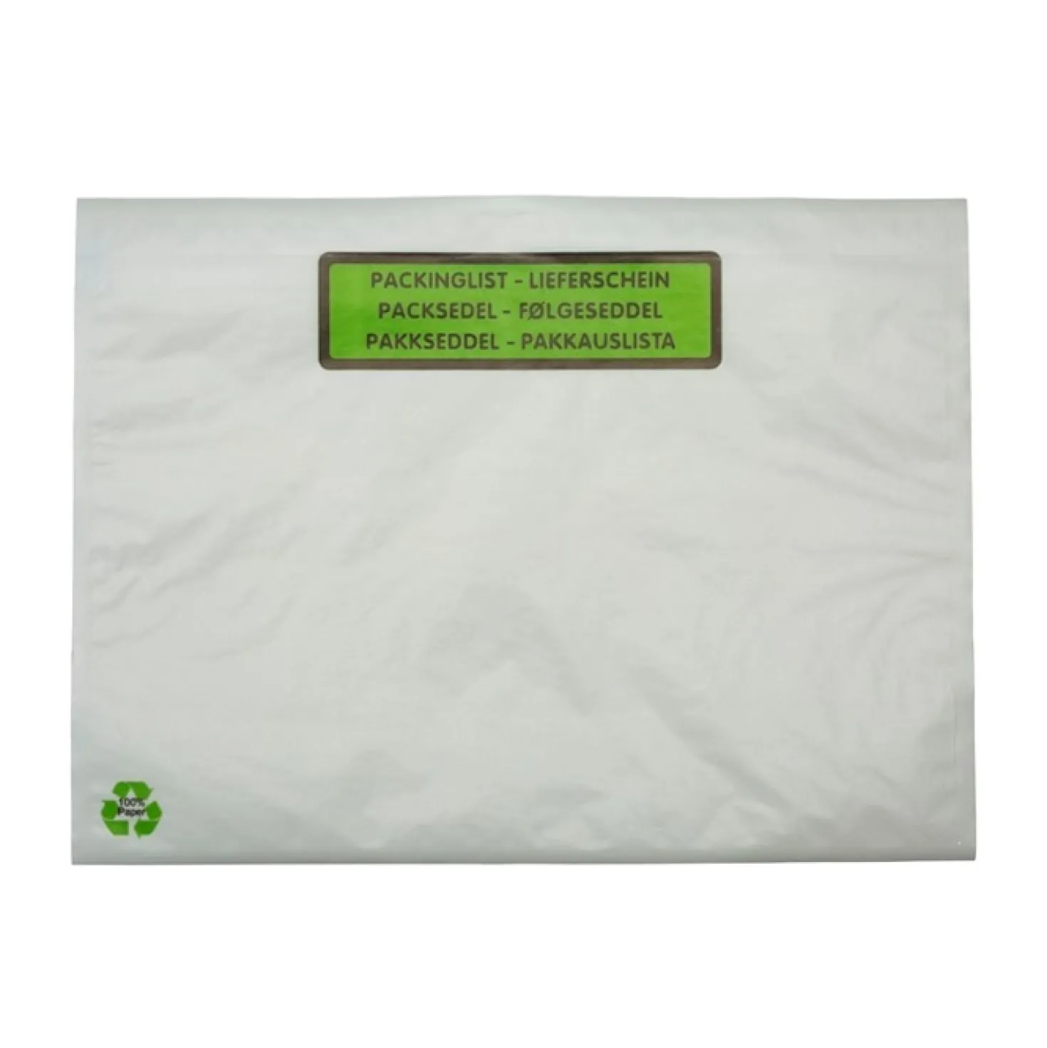 Packsedelskuvert C5 Papper med tryck, återvunnet, 1000 st