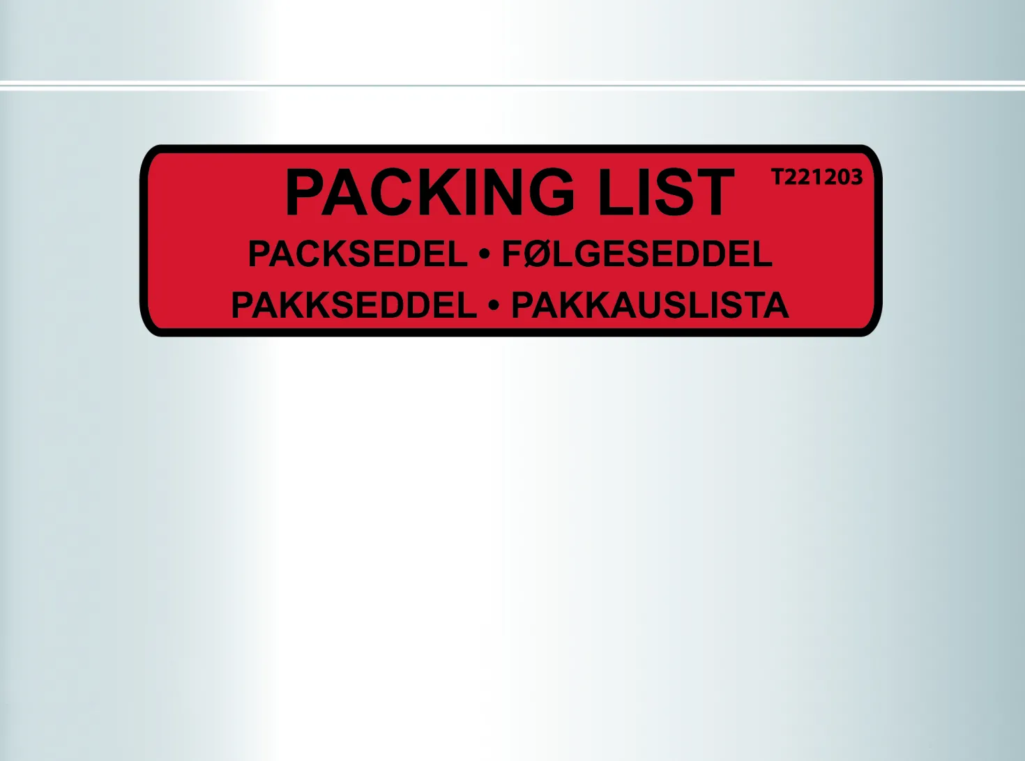 Packsedelskuvert Docustick C6 med tryck, självhäftande, 1000 st