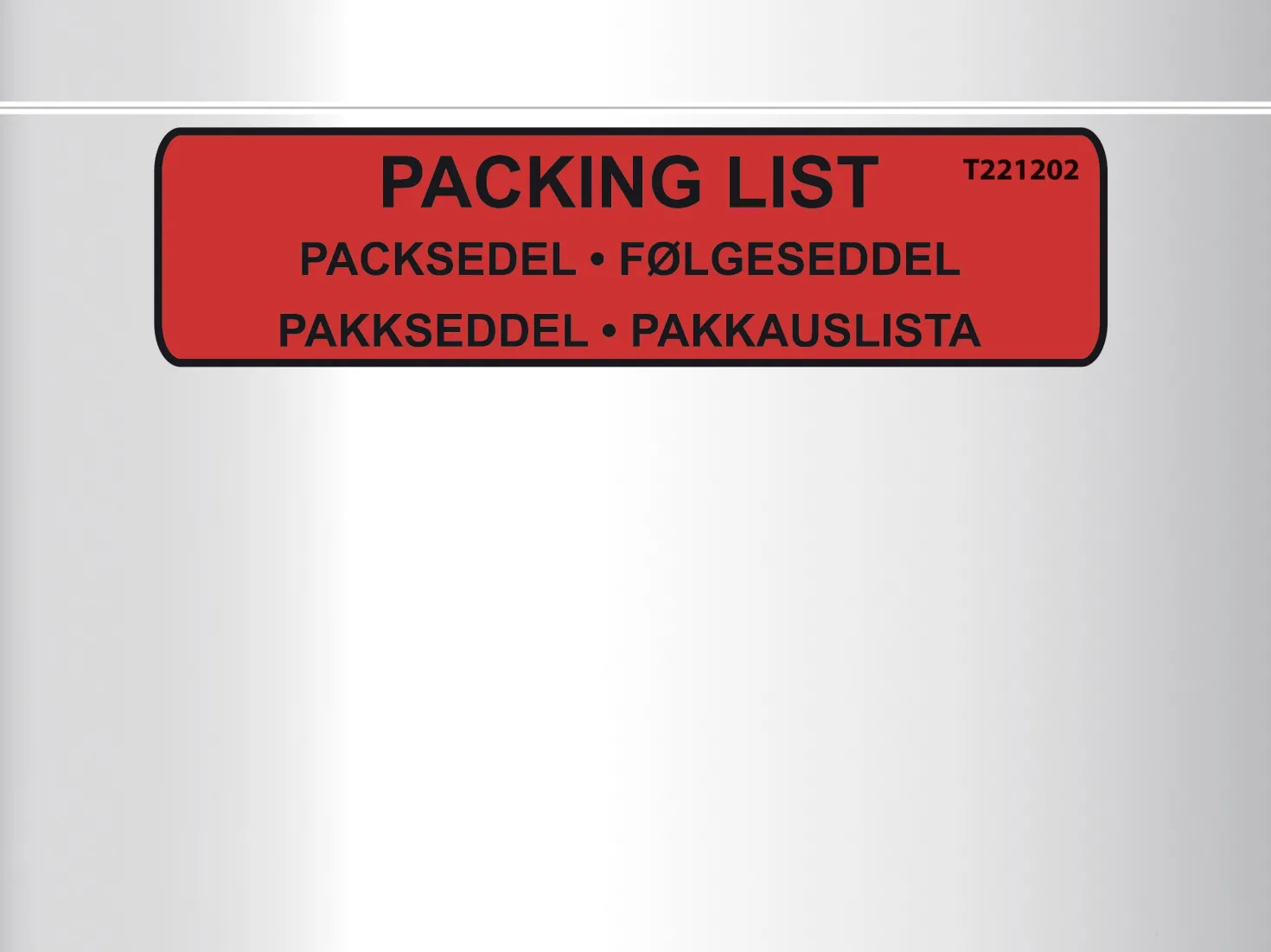 Packsedelskuvert Docustick C5 med tryck, självhäftande, 1000 st