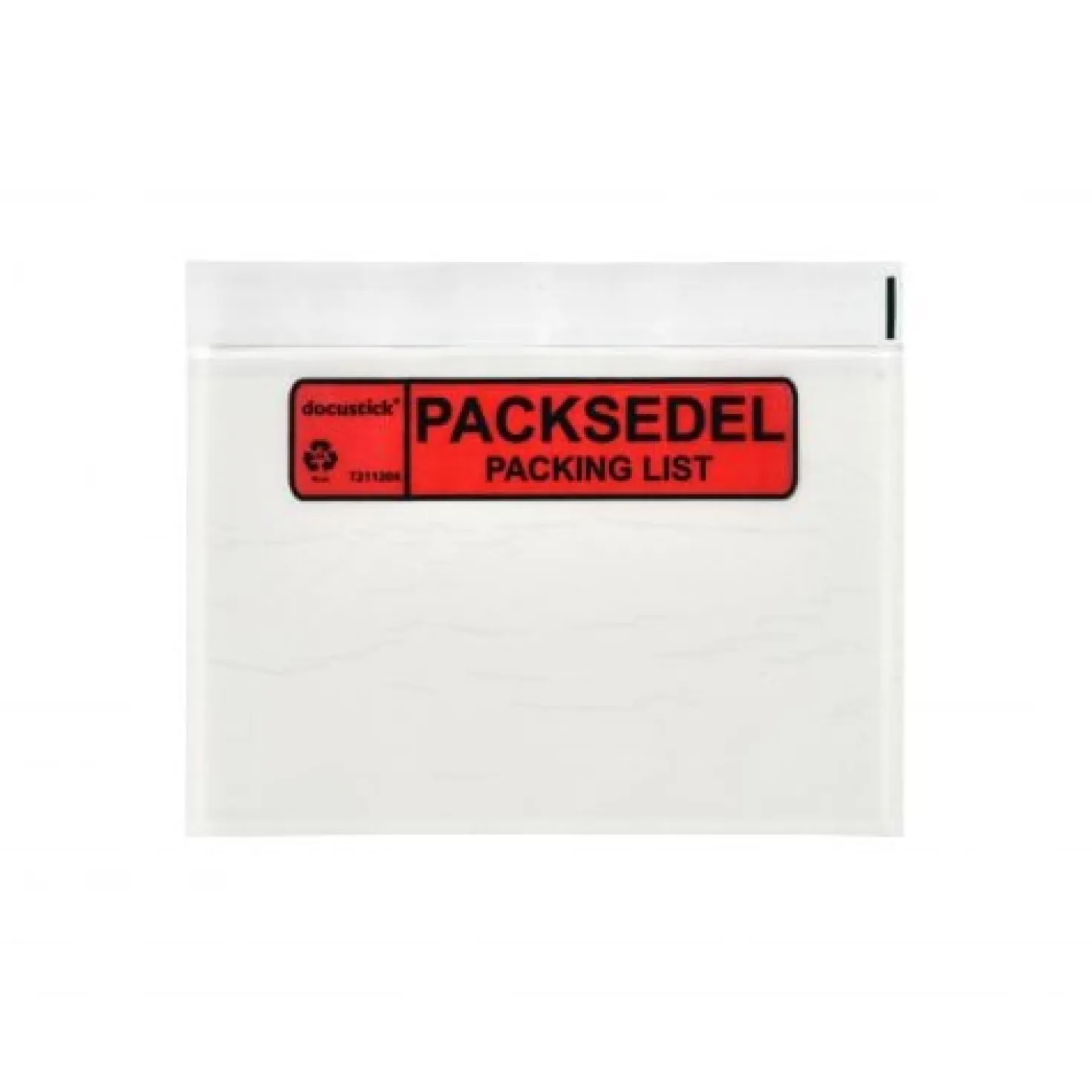 Packsedelskuvert Docustick C6 med tryck, självhäftande, 100 st