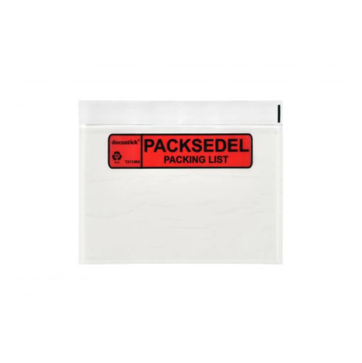 Packsedelskuvert Docustick C6 med tryck, självhäftande, 100 st