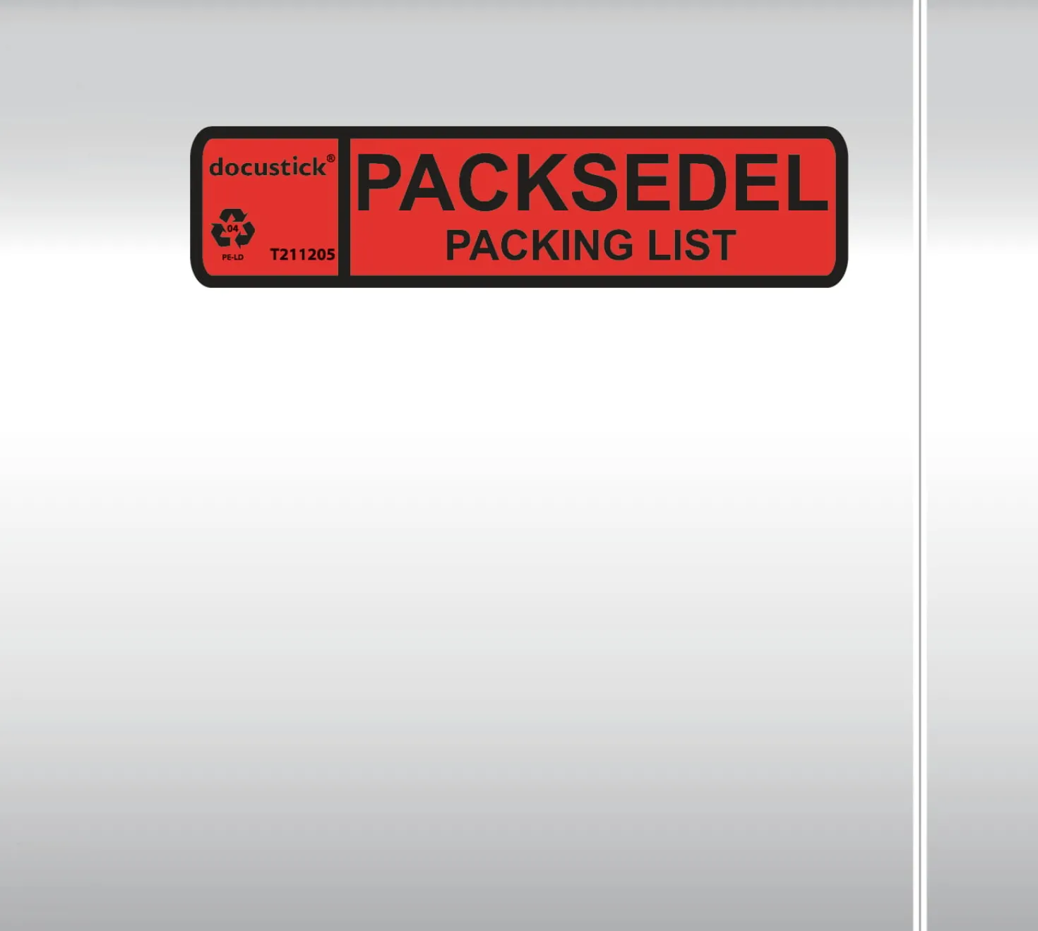 Packsedelskuvert Docustick C7 med tryck, självhäftande, 1000 st
