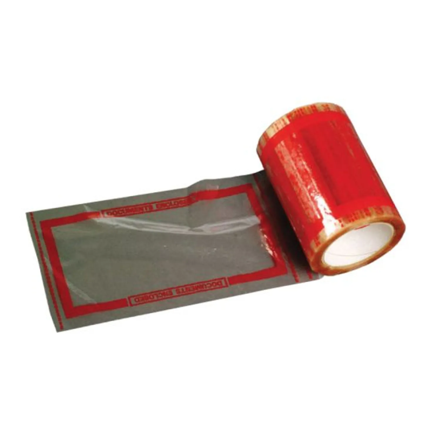 Packsedelstejp Docustick C6 med tryck, 330 st per rulle