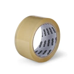 Packtejp Etab PP Transparent, tystavrullande, 66m x 38mm