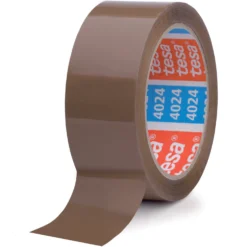 Packtejp tesa 4024 Brun, tystavrullande, 50mm x 66m