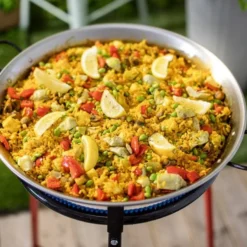Paellaset Vaello 46 cm, gasbrännare 11,7 kW, stativ