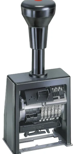Pagineringsstämpel Reiner B6K, 6 sifferhjul, 5,5 mm