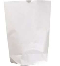 Papperkanister Sexkantig Botten, vit kraftpapper, 3 kg, 500 st