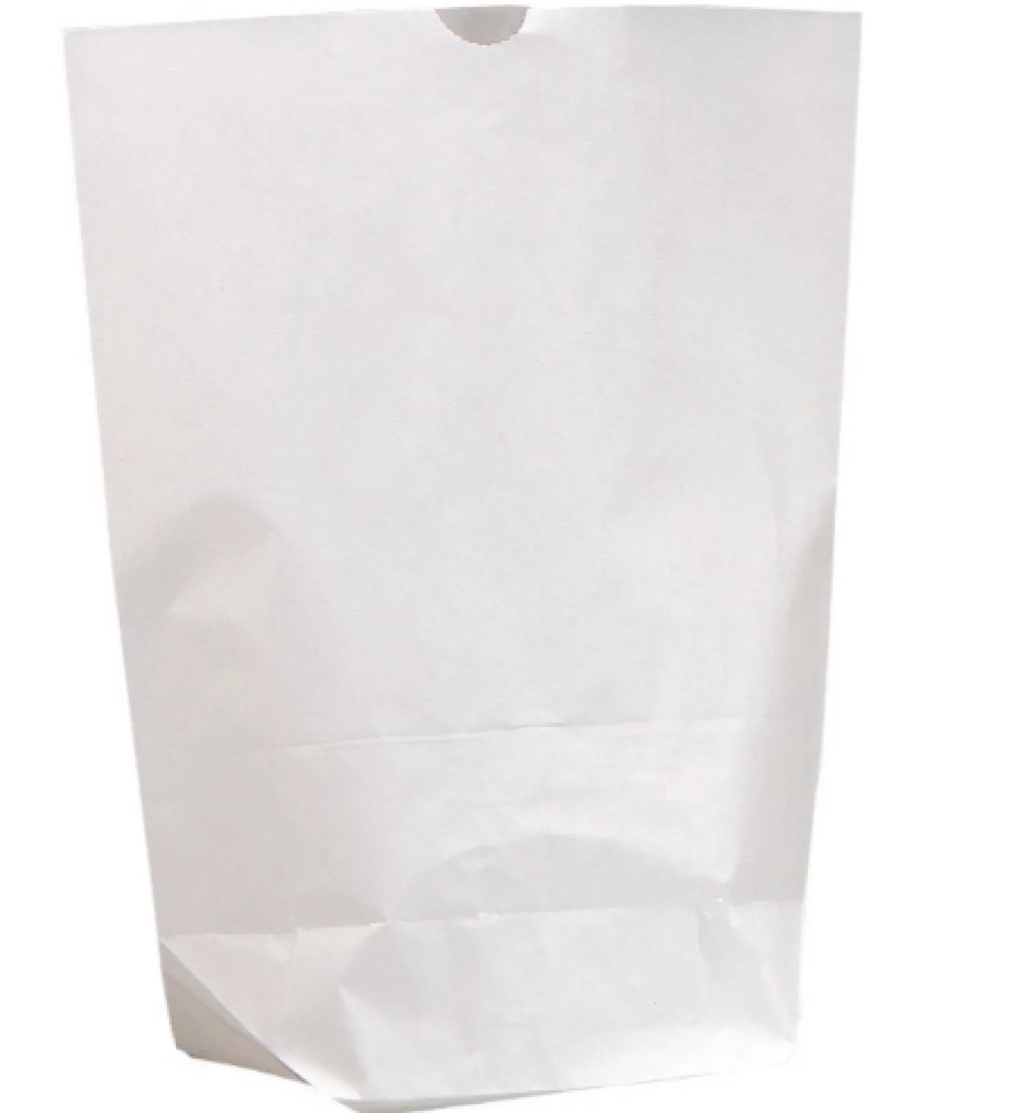 Papperkanister Sexkantig Botten, vit kraftpapper, 3 kg, 500 st