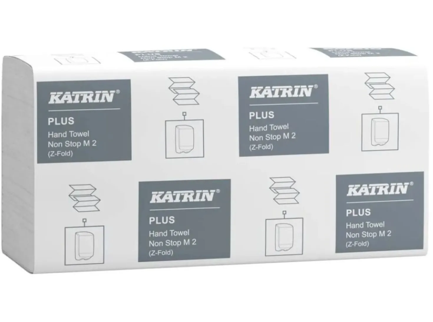 Pappershandduk Katrin Plus Nonstop, z-vikt M2, 2-lager, 2400 st