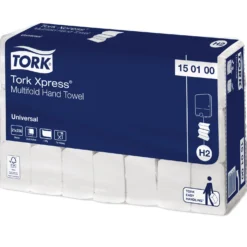 Pappershandduk Tork H2 Xpress Multifold Universal, 1-lags vit, 4830 ark