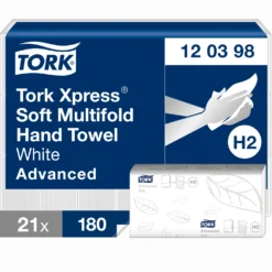 Pappershandduk Tork Xpress Soft Multifold H2, 2-lags vit, 3780 st