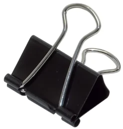 Pappersklämma BNT Office Fold Back, 19 mm, svart