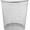 Papperskorg BNT Office Mesh Trådmetall, silver, 18 liter