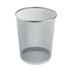 Papperskorg BNT Office Mesh Trådmetall, silver, 18 liter