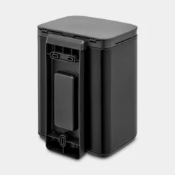 Papperskorg Brabantia BO, matt svart, 4 liter, väggmonterbar