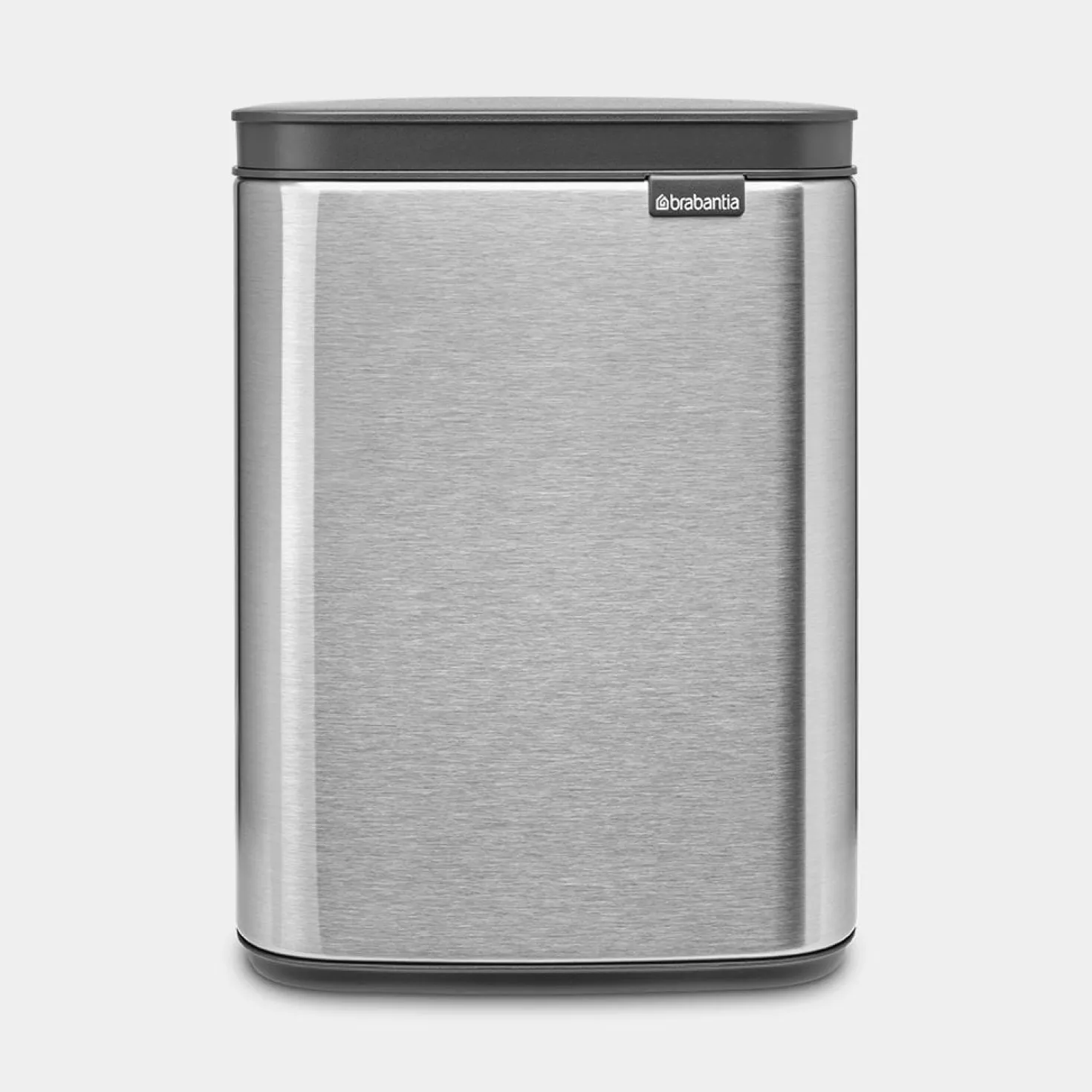 Papperskorg Brabantia BO, matt stål, grå, 4L