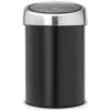 Papperskorg Brabantia Touch Bin, svart, 3 liter