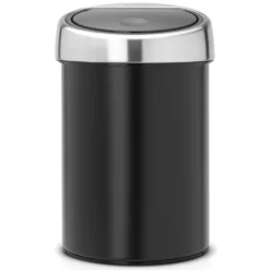 Papperskorg Brabantia Touch Bin, svart, 3 liter