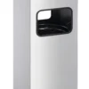 Papperskorg Durable fyrkantig med askkopp, metall, 17 liter