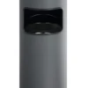 Papperskorg Durable med askkopp, rund, metall, 17 liter