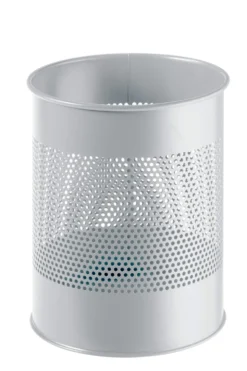 Papperskorg Durable Metall Rund, perforerad, 15 liter