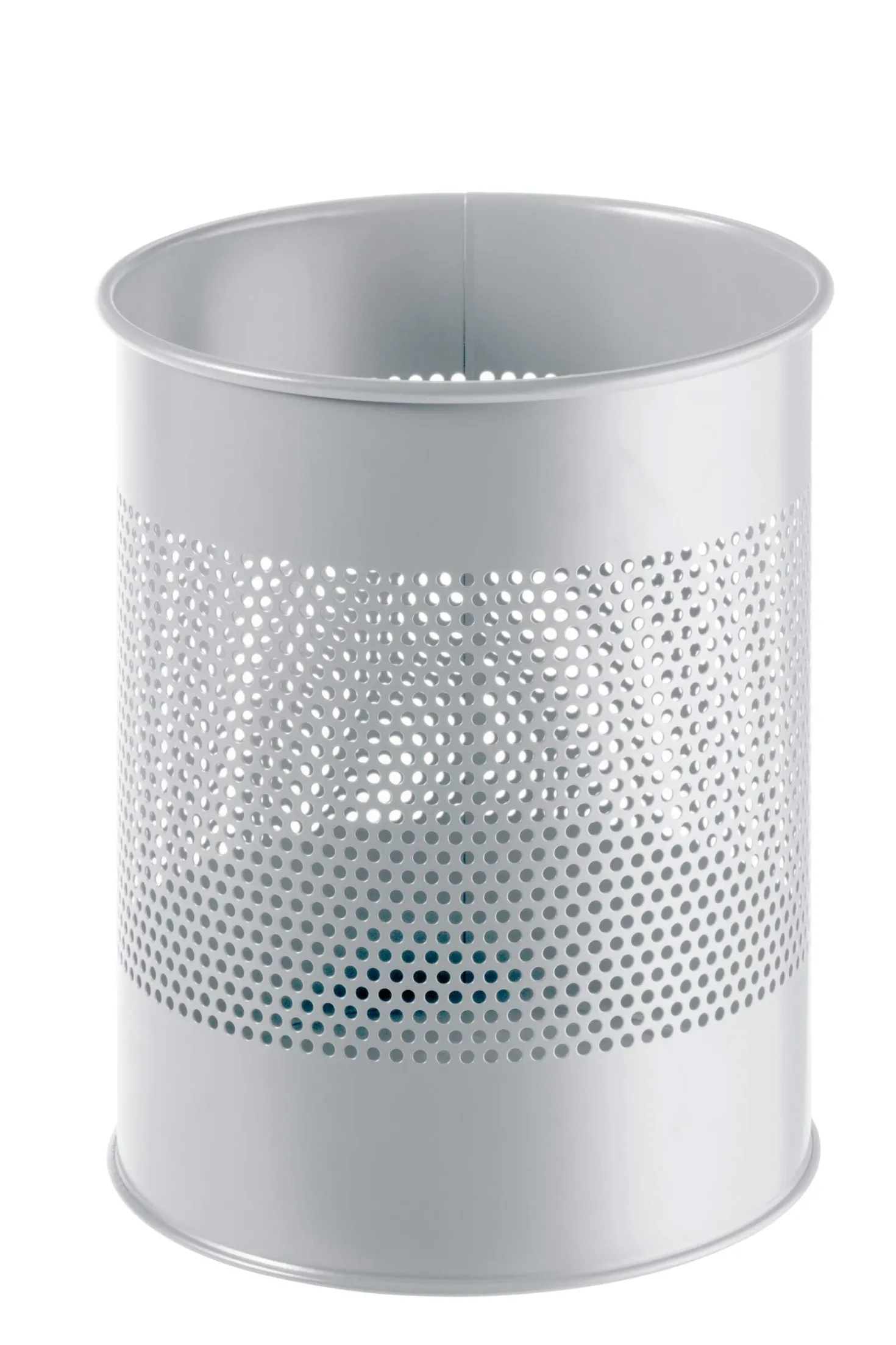 Papperskorg Durable Metall Rund, perforerad, 15 liter