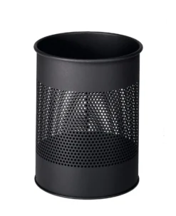 Papperskorg Durable Metall Rund Perforerad, 15 liter