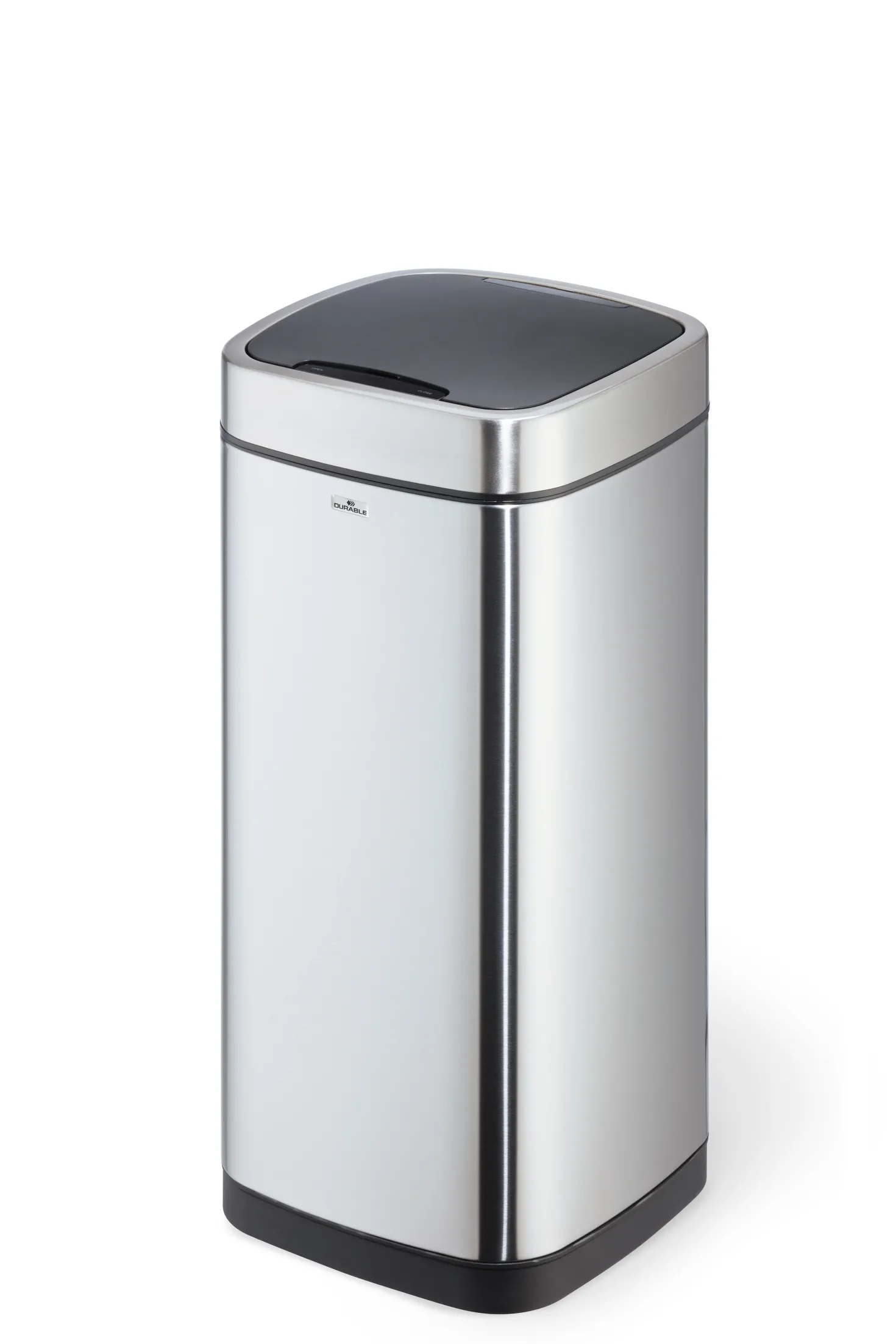 Papperskorg Durable No Touch Sensor, rostfritt stål, 35 liter