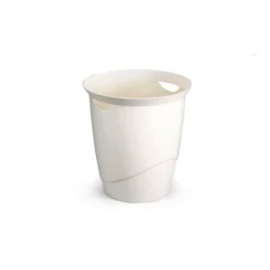 Papperskorg Durable Trend, vit, 16 liter, rund