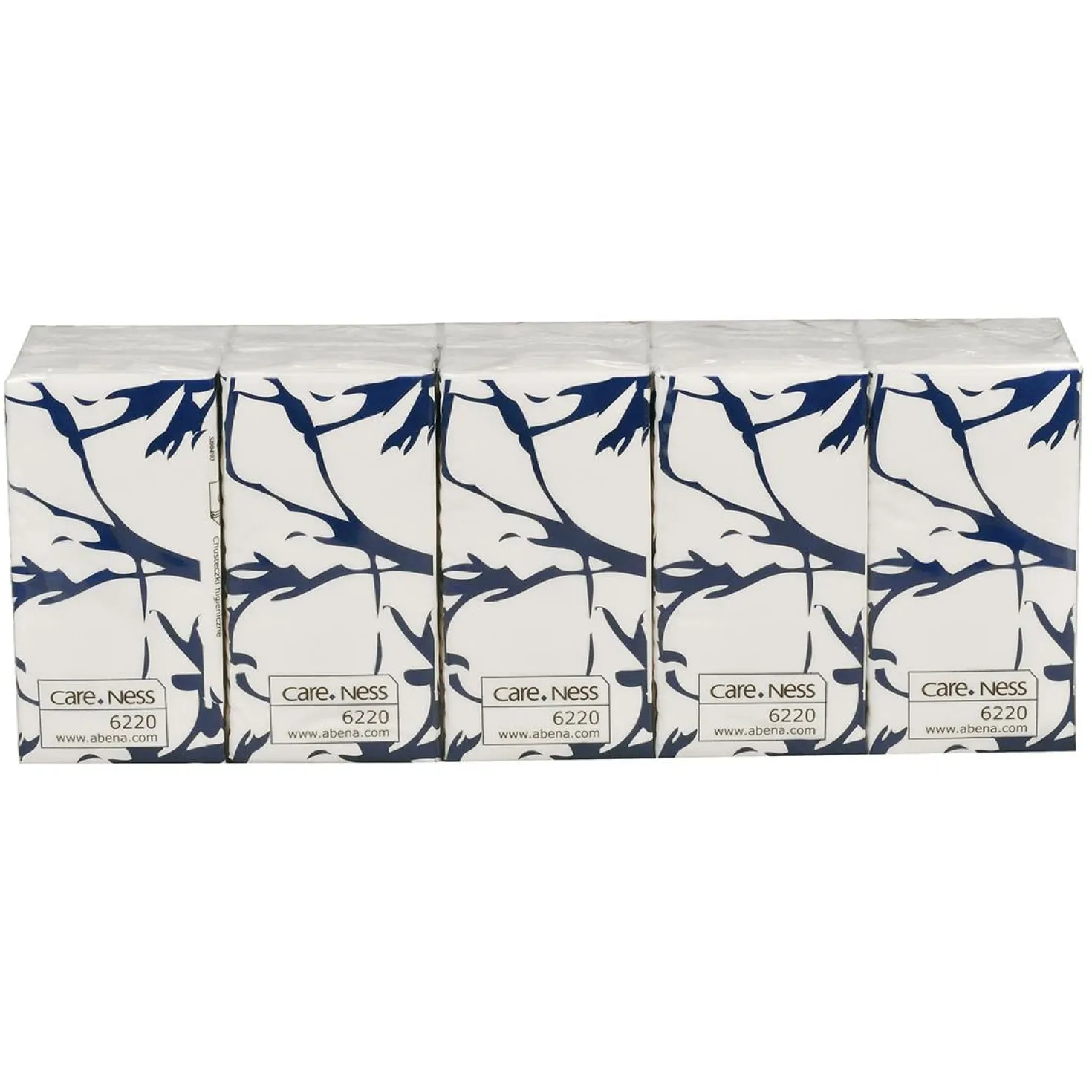 Pappersnäsduk Abena Care-Ness 3-lags, vit, 21x21 cm