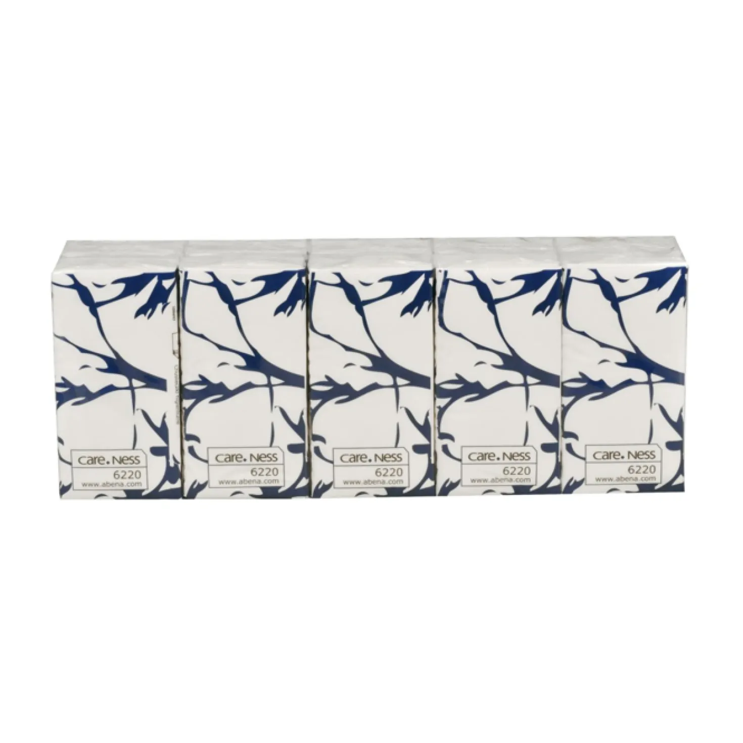 Pappersnäsduk Abena Care-Ness 3-lags, vit, 21x21 cm